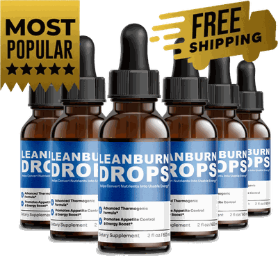 LeanBurn Drops 6 bottle package, 180 day supply