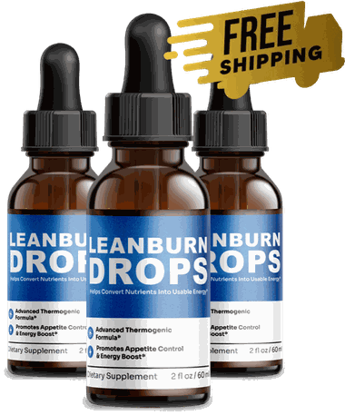 LeanBurn Drops 3 bottle package, 90 day supply